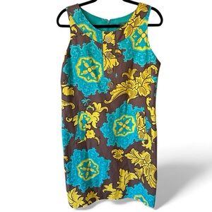 Taylor Vibrant Sleeveless Dress with Floral Pattern size 12